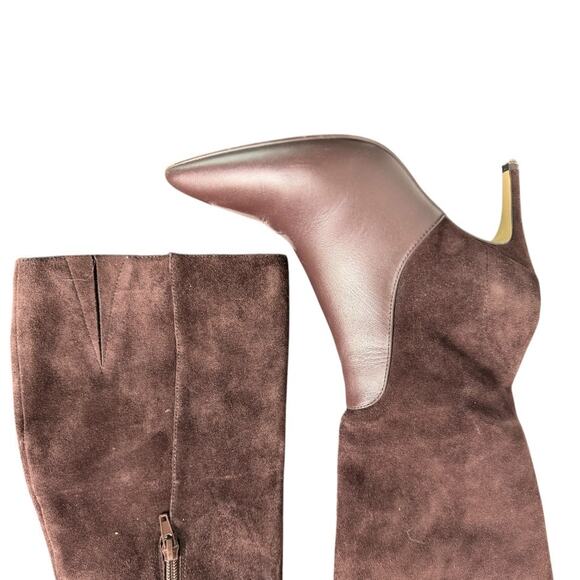 Charles David Leather & Suede Stiletto Tall Boot - Picture 3 of 10